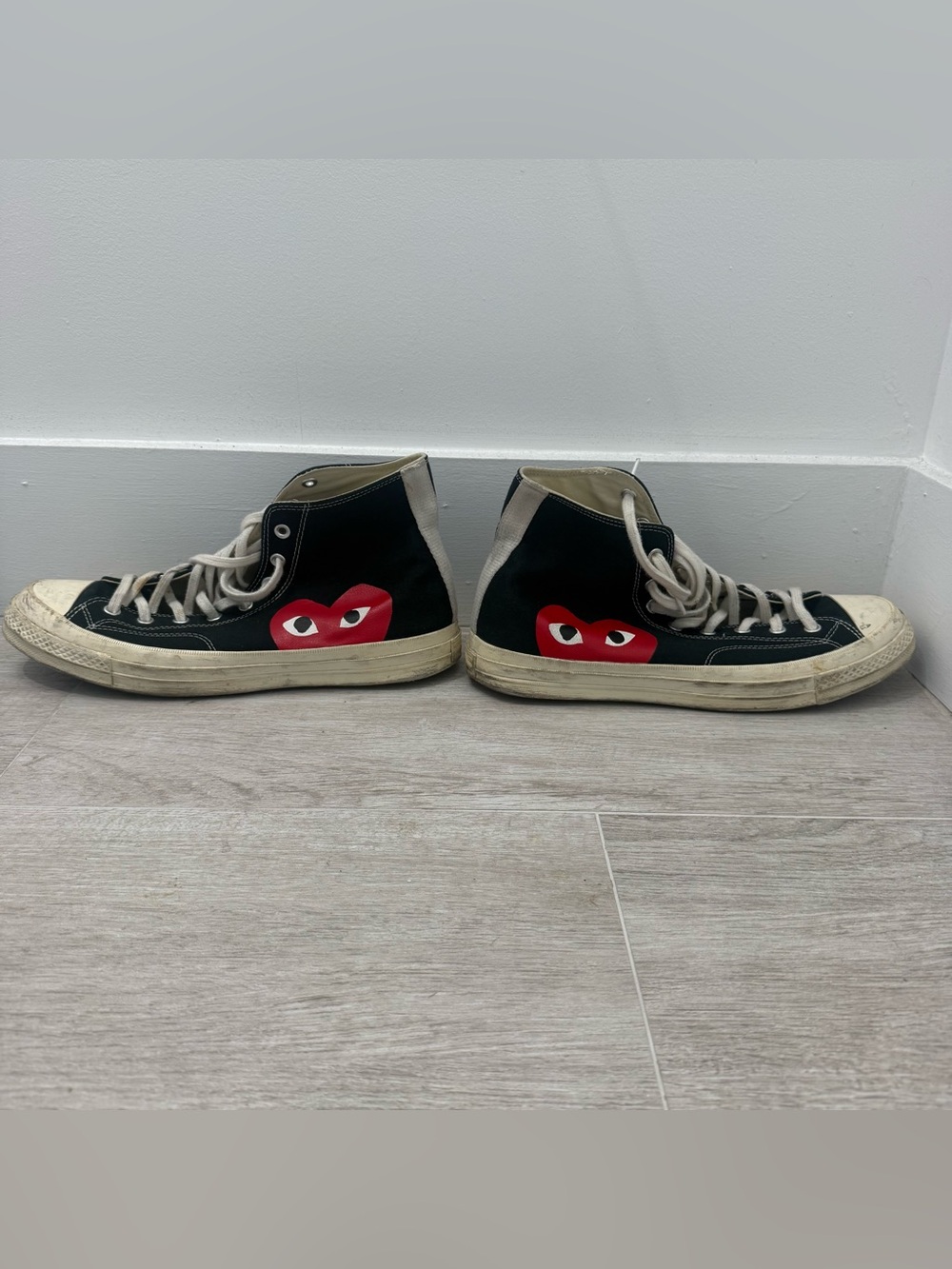 Commes Des GarconS PLAY Converse Unisex Chuck Taylor High Top Sneakers Black 12 - Picture 2 of 12